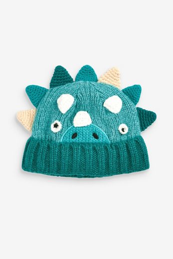 NEXT Bommelmütze Strickmütze mit Dinosauriermotiv 1-St mehr Outlet