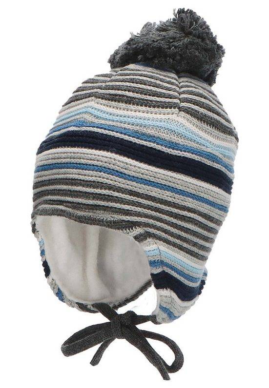 STERNTALER® Strickmütze GOTS Bommelmütze Streifen 1-St mehr Fabrik Onlineshop