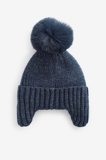 NEXT Ohrenmütze Trappermütze mit Bommel 1-St mehr Weihnachtsangebot