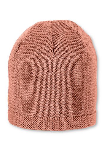 STERNTALER® Strickmütze OCS Strickmütze (1-St., Wintermütze gefütterte und ideal für kalte Tage) Strick Beanie Kinder aus weicher Baumwolle unifarben mehr Große Rabatte