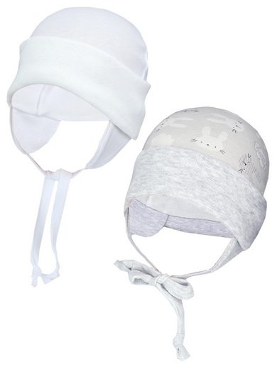 TUPTAM Erstlingsmütze TupTam Baby Erstlingsmütze mit Ohrenklappen 2er Pack mehr Sonderangebote