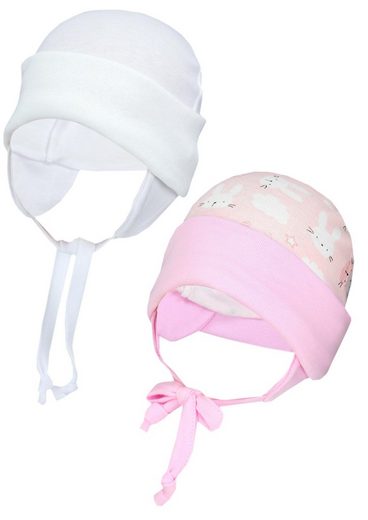 TUPTAM Erstlingsmütze TupTam Baby Erstlingsmütze mit Ohrenklappen 2er Pack mehr Sonderangebote