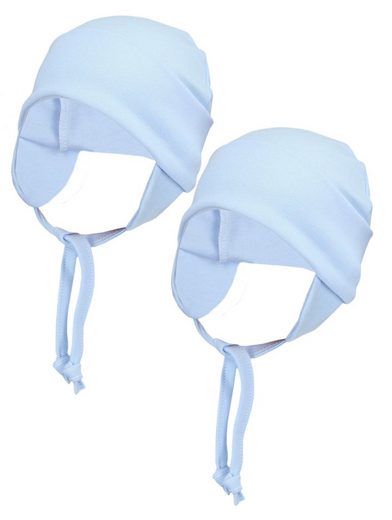 TUPTAM Erstlingsmütze TupTam Baby Erstlingsmütze mit Ohrenklappen 2er Pack mehr Riesige Ersparnisse