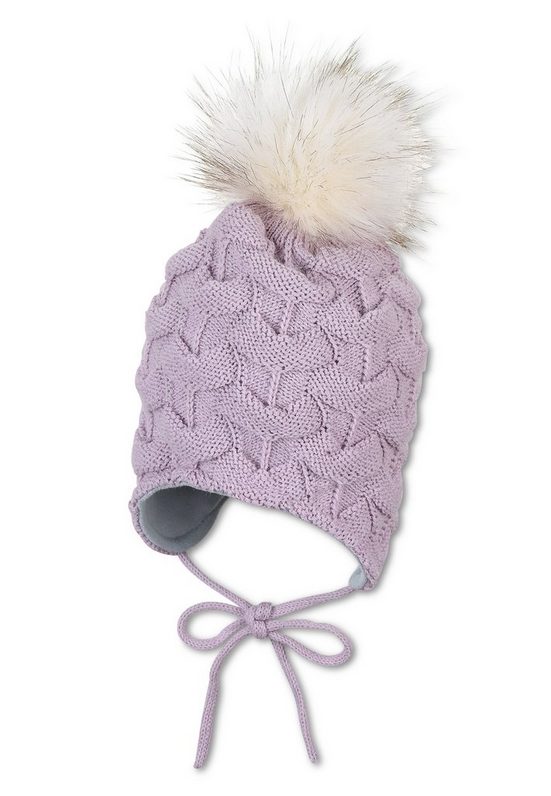 STERNTALER® Strickmütze Strickmütze (1-St., Strick Beanie für Kinder gefüttert mit Baumwollfleece) Mütze mit Kunstfell-Pompon gefüttert mit Fleece mehr JETZT KAUFEN