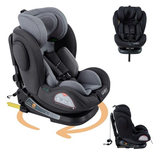 FABLEKIDS Autokindersitz Autositz Kinderautositz 360° drehbar Isofix 40 -150 cm ECE R129/03 ab: 0 Monate, bis: 5 Jahre, ab: 1,00 kg, bis: 36,00 kg, (Grau) mehr Muttertagsangebot