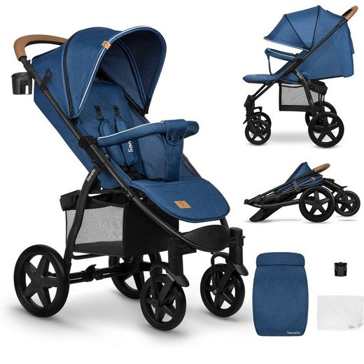LIONELO Kinder-Buggy ANNET PLUS Fußdecke, großer Korb, ab 0 bis 36 Monate mehr Letzter Tag