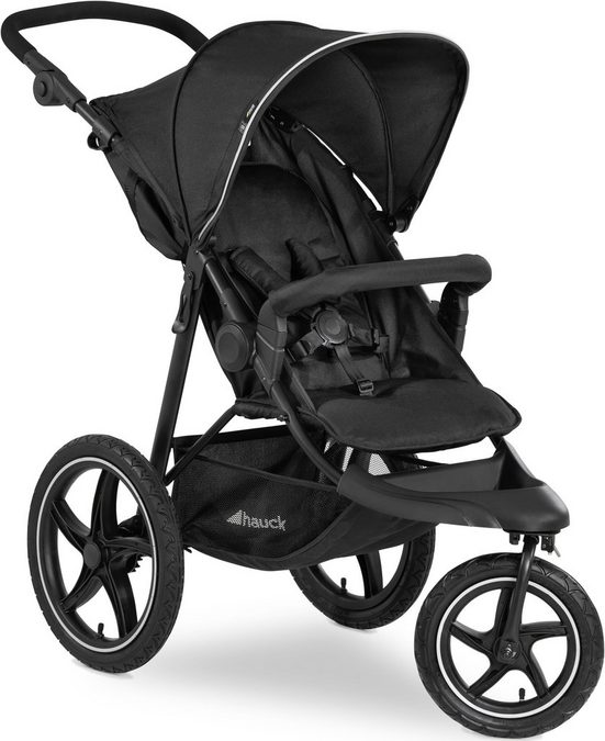 HAUCK Dreirad-Kinderwagen Runner 2, black Kinderwagen, Jogger mit schwenk- und feststellbarem Vorderrad mehr Bis zu 60% Rabatt