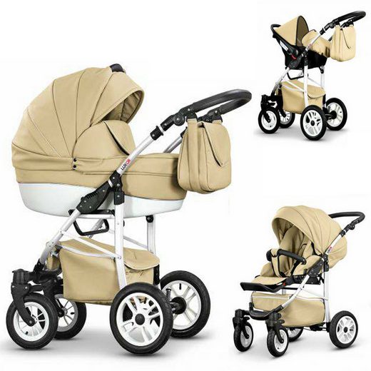 COLETTO Kombi-Kinderwagen Craft Eco 4 in 1 inkl. Sportsitz, Autositz und Zubehör in 16 Farben mehr Discount Store für neue Produkte
