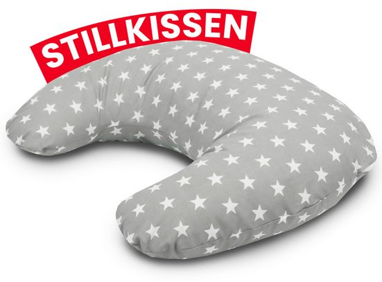 AMILIAN Stillkissen Lagerungskissen - Seitenschläferkissen - Stillkissen klein Schwangerschaftskissen zum Schlafen, pregnancy pillow mit Füllung inkl. Bezug mit Stickerei (60x42 cm), für Mütter und Babys mehr Flash Sale