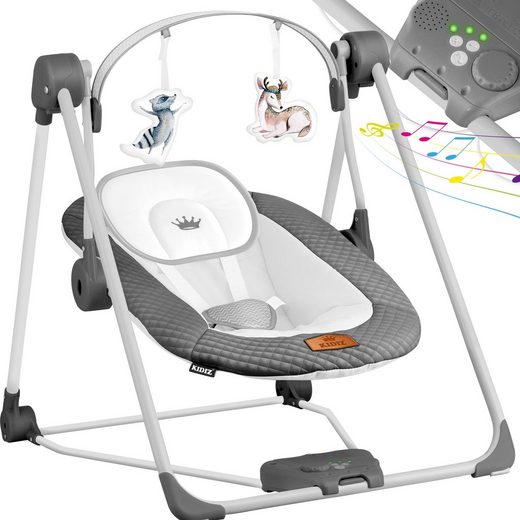 KIDIZ Babywippe Babywippe Babyschaukel mit Geschwindigkeitseinstellungen mehr