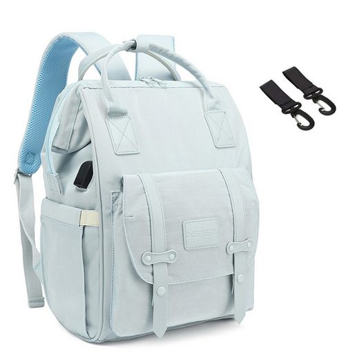 REDOM Wickelrucksack Wickeltasche Rucksack Baby Multifunktions-Babytaschen wasserabweisend (Windeln Babyflasche Milchfläsche Rucksack Tasche mit USB-Anschluss, Multifunktional, Babytasche, Wickelrucksack), mit Kinderwagen-Haken Begrenzt auf 3 Tage
