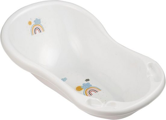 KEEEPER Babybadewanne Maria - Rainbow, weiß mit Stöpsel, Made in Europe mehr