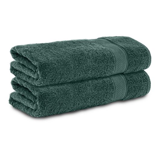 KOMFORTEC Badetücher 100% Baumwolle, 470 g/m² Frottee (2-St), Handtücher 70x140 cm Set, Weich mehr Nur noch ein Tag übrig
