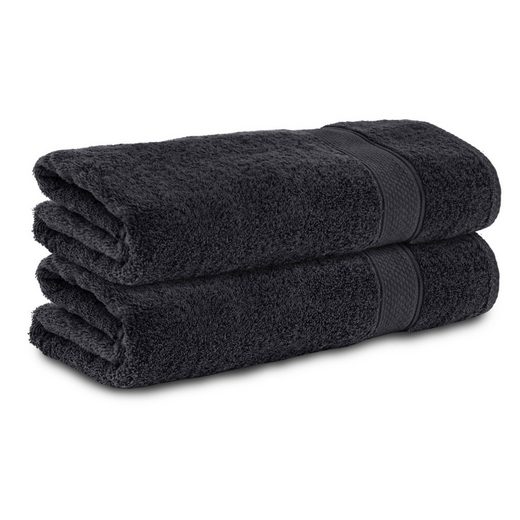 KOMFORTEC Badetücher 100% Baumwolle, 470 g/m² Frottee (2-St), Handtücher 70x140 cm Set, Weich mehr Nur noch ein Tag übrig