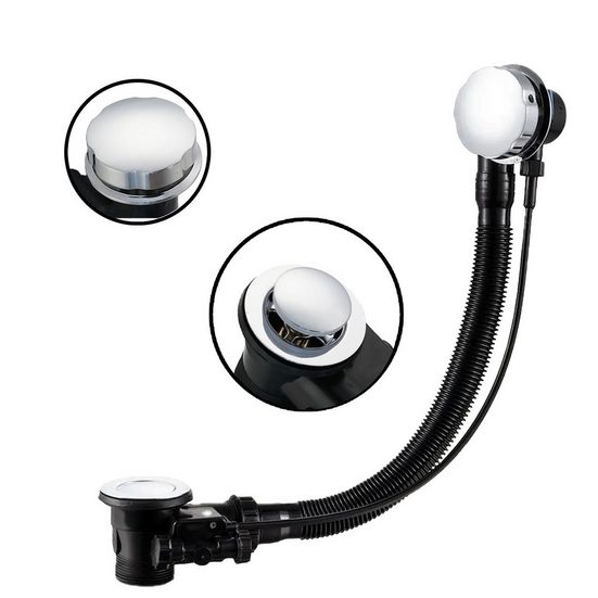 KOLMAN Badewanne Automatischer Ablaufgarniture Siphon für Badewanne OLAF 100 cm mehr