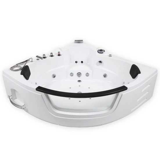 HOME DELUXE Whirlpool-Badewanne Whirlpool LAGUNA - L Eckwanne, 2 Personen mehr