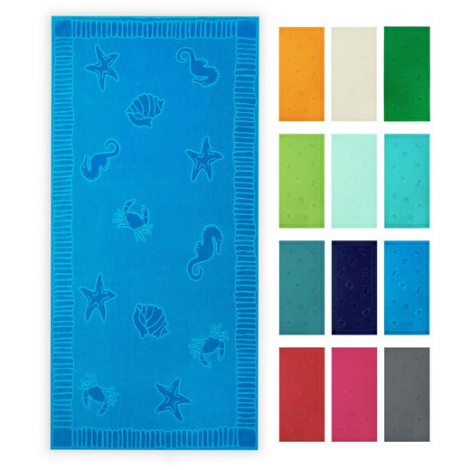ZOLLNER Strandtuch Frottier (1-St), 100 x 200 cm, 100% Baumwolle, vom Hotelwäschespezialisten mehr Weihnachtsangebot
