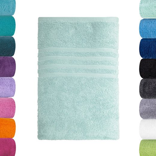 LAVEA Badetuch Bali 100x150cm aus 100% Bio-Baumwolle, einzigartig weiches Badetuch mit 500 g/m² (1-St), hochwertiges und nachhaltiges Premium Strandtuch – saugstarke Faser mehr Tiefpreis