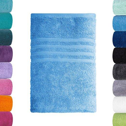 LAVEA Badetuch Bali 100x150cm aus 100% Bio-Baumwolle, einzigartig weiches Badetuch mit 500 g/m² (1-St), hochwertiges und nachhaltiges Premium Strandtuch – saugstarke Faser mehr Tiefpreis