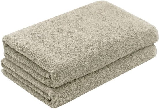 ZOLLNER Duschtücher Walkfrottier (2-St), 70 x 140 cm, 100% Baumwolle, alle Farben bis 95°C waschbar mehr Räumungsverkauf