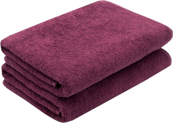 ZOLLNER Duschtücher Walkfrottier (2-St), 70 x 140 cm, 100% Baumwolle, alle Farben bis 95°C waschbar mehr Tägliche Deals