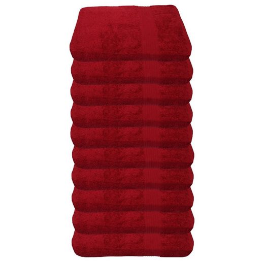 JULIE JULSEN Gästehandtücher 10-Gästehandtücher-Fuchsia-Gästetuch 30 x 50 cm Baumwolle (10-St) mehr Begrenztes Angebot