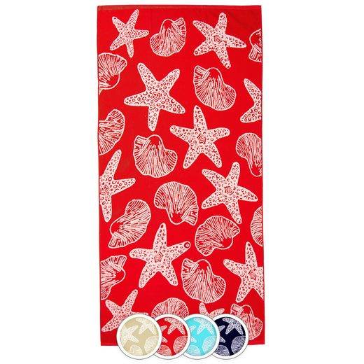 ZOLLNER Strandtuch Frottee (1-St), 90 x 180 cm, 100% Baumwolle, mit Meerestier-Design mehr Lagerräumung