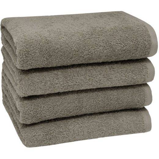 ZOLLNER Handtücher Walkfrottier (4-St), 50 x 100 cm, 100% Baumwolle, alle Farben bis 95°C waschbar mehr Bestseller