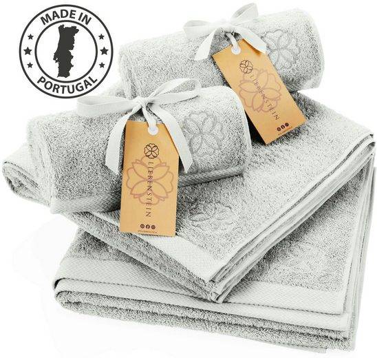 LIEBENSTEIN Handtuch Set Samtweiche Handtücher aus 100% Baumwolle (4-St), beige Frottiertücher, 2x 50x100 cm & 2x 70x140 cm mehr Sonderangebot der Fabrik