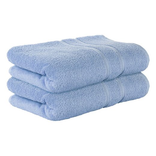 STICKANDSHINE Badetuch 2er Set Premium Frottee Badetuch 100x150 cm in 500g/m² aus 100% Baumwolle (2 Stück Pack) Badetücher 100 x 150 100% Baumwolle 500GSM Frottee mehr Neueste Mode