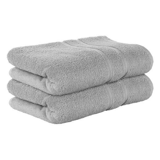 STICKANDSHINE Badetuch 2er Set Premium Frottee Badetuch 100x150 cm in 500g/m² aus 100% Baumwolle (2 Stück Pack) Badetücher 100 x 150 100% Baumwolle 500GSM Frottee mehr Bestseller