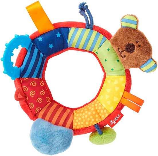 SIGIKID Greifling PlayQ, START Ringgreifling Bär mit Rassel mehr