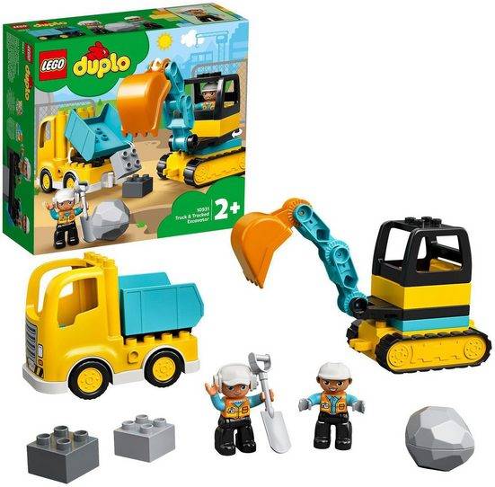 LEGO® Konstruktionsspielsteine Bagger und Laster (10931), LEGO® DUPLO® Town 20 St mehr im Angebot