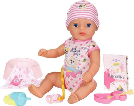 BABY BORN Babypuppe Little Baby Girl 36 cm mit 7 Funktionen mehr