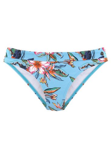 LASCANA Bikini-Hose Malia mit Umschlagbund mit tropischem Print mehr Letzter Tag