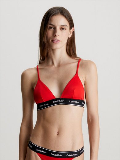 CALVIN KLEIN SWIMWEAR Triangel-Bikini-Top TRIANGLE-RP mit Logoschriftzügen auf dem Unterband mehr