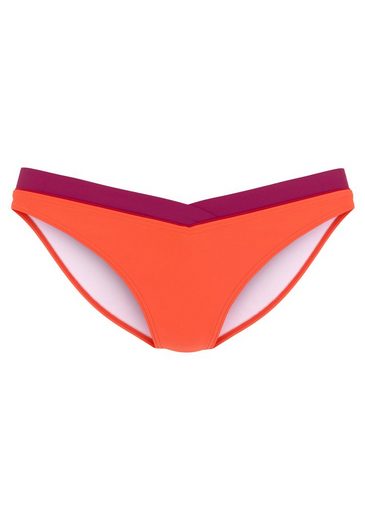 S.OLIVER Bikini-Hose Yella mit kontrastfarbenen Details und V-Bund mehr Super Sparpreis