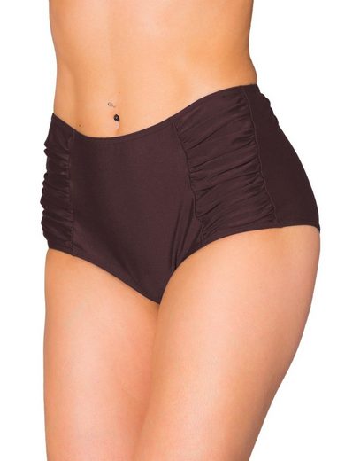 AQUARTI Bikini-Hose Aquarti Damen Bikinihose mit Hoher Taille und Raffung mehr Kostenloser Versand international