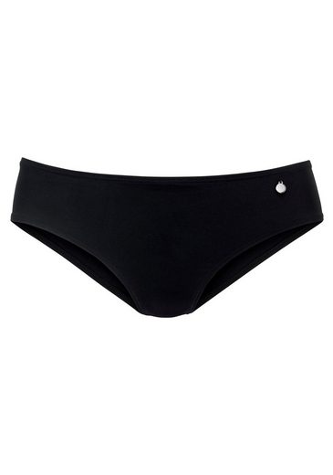 LASCANA Bikini-Hose Merilyn uni und bedruckt in klassischer Form mehr Fabrik Onlineshop