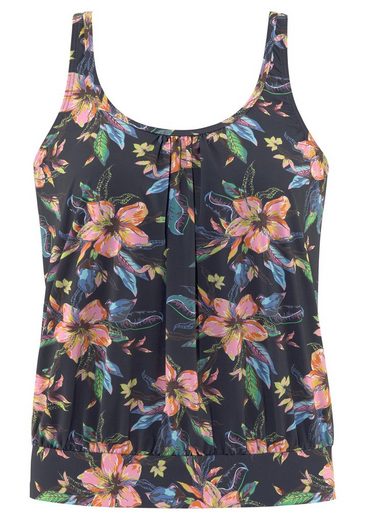 LASCANA Tankini-Top Malia mit lockerem Schnit und tropischem Print mehr