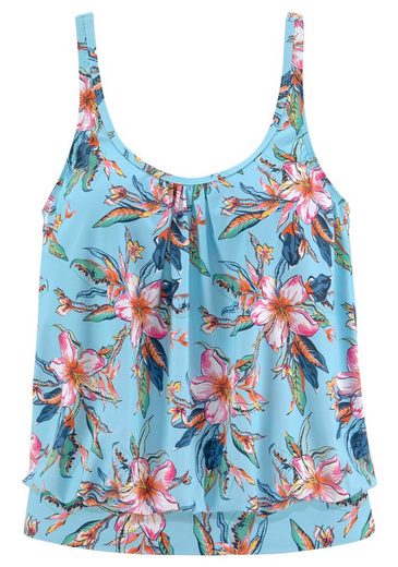 LASCANA Tankini-Top Malia mit lockerem Schnit und tropischem Print mehr zollfrei