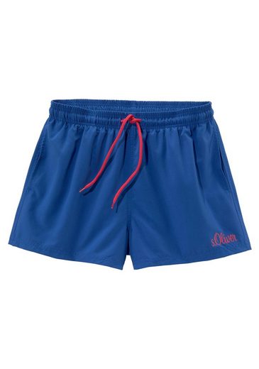 S.OLIVER Badeshorts mit komplementärem Farbdesign mehr