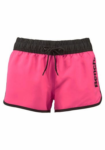 BENCH. Badeshorts aus Microfaser, mit Außenkordel, mit Gesäßtasche, mit Klettverschluss mehr