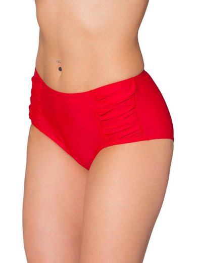 AQUARTI Bikini-Hose Aquarti Damen Bikinihose Hotpants mit seitlichen Raffungen mehr Begrenztes Angebot