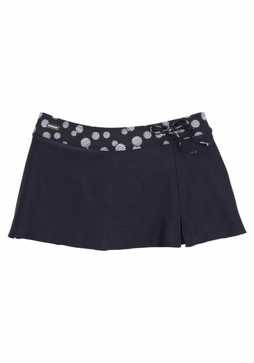 LASCANA Bade-Rock mit integrierter Bikinihose und bedrucktem Bündchen mehr