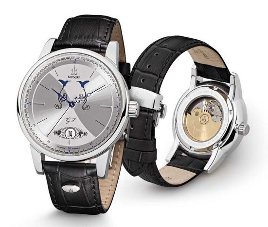 KRONSEGLER Automatikuhr Deutsche Dichter Heinrich Heine KS902st-sil-swz Herrenuhr 41 mm mehr