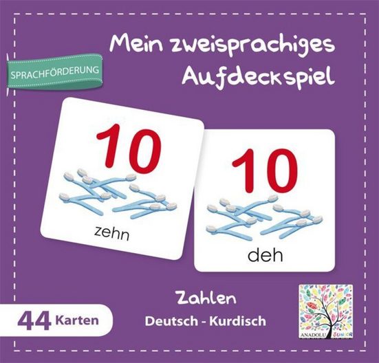 SCHULBUCHVERLAG ANADOLU Spiel Mein zweisprachiges Aufdeckspiel, Zahlen Deutsch-Kurdisch mehr