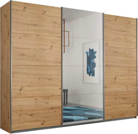 RAUCH Schwebetürenschrank Kleiderschrank Schrank Garderobe CORTONA inkl. Inneneinteilung 2 Stoffboxen und zusätzlichen Einlegeböden MADE IN GERMANY mehr