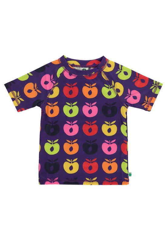 SMÅFOLK Bade-Shirt UV50-T-shirt mit retro-äpfeln Mit UV-Faktor UPF50+ mehr
