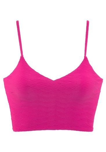 SUNSEEKER Crop-Bikini-Top Loretta mit Strukturmuster mehr Weihnachtsangebot